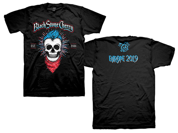 Skull Bandana Europe 2019 T-Shirt